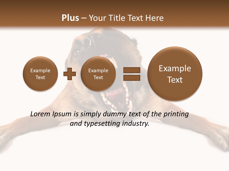 Biting One Aggression PowerPoint Template