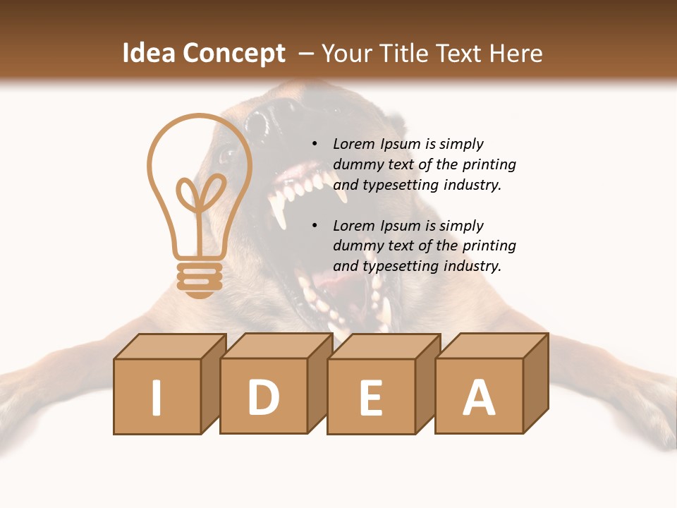 Biting One Aggression PowerPoint Template