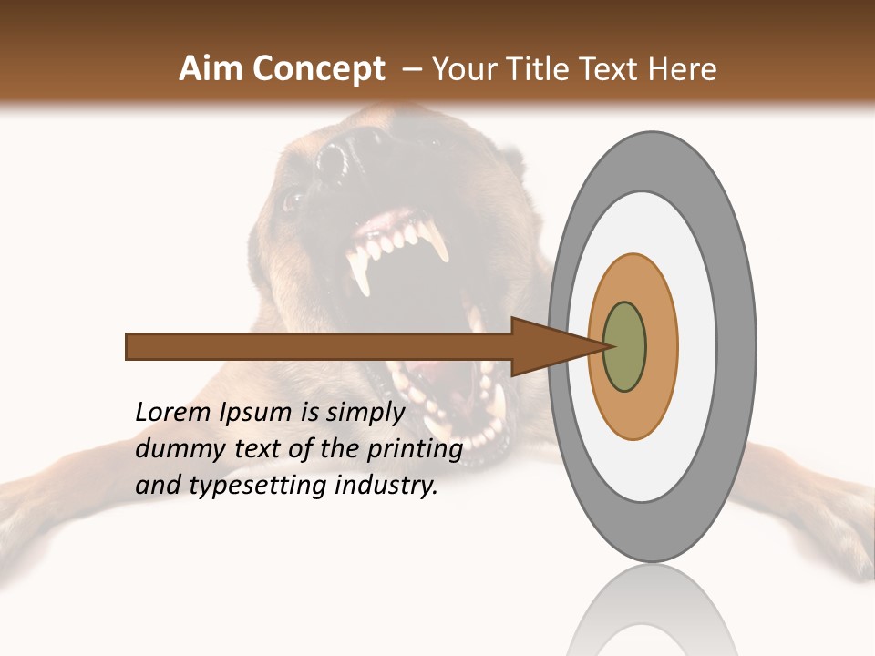 Biting One Aggression PowerPoint Template