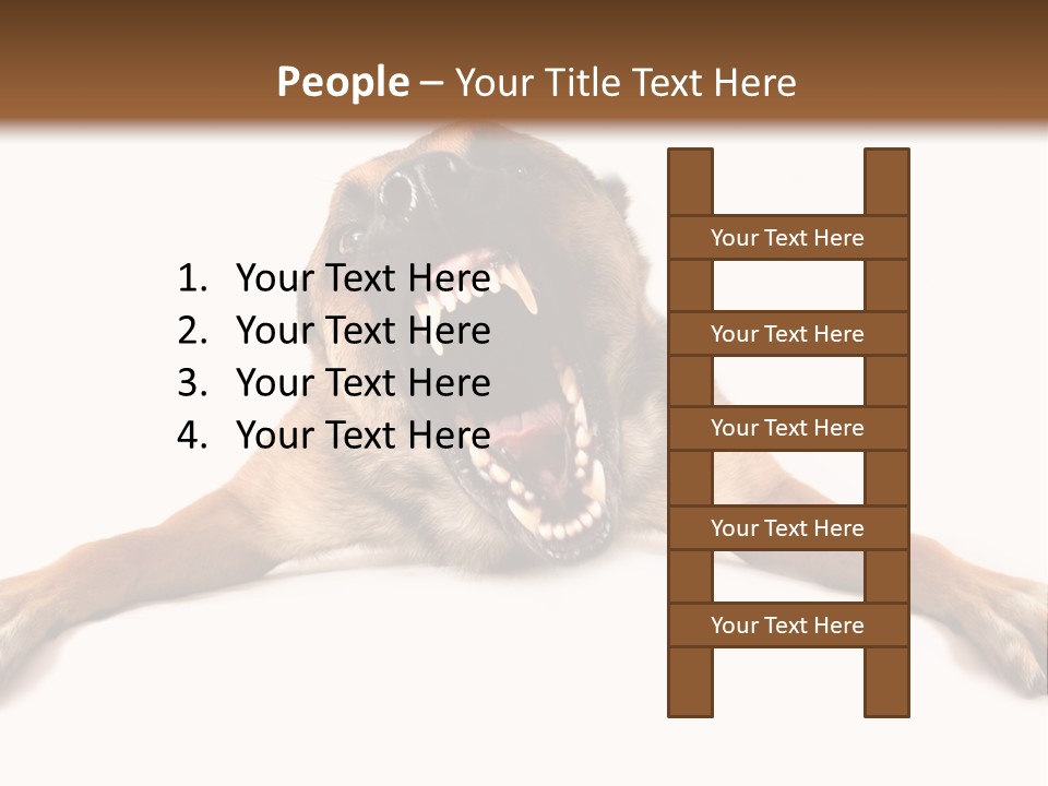 Biting One Aggression PowerPoint Template