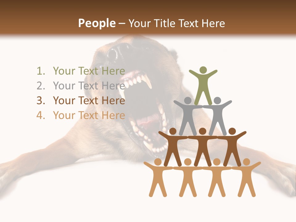 Biting One Aggression PowerPoint Template