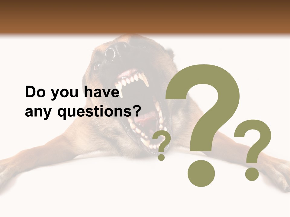 Biting One Aggression PowerPoint Template