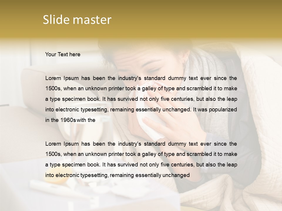 Home Lying Health PowerPoint Template