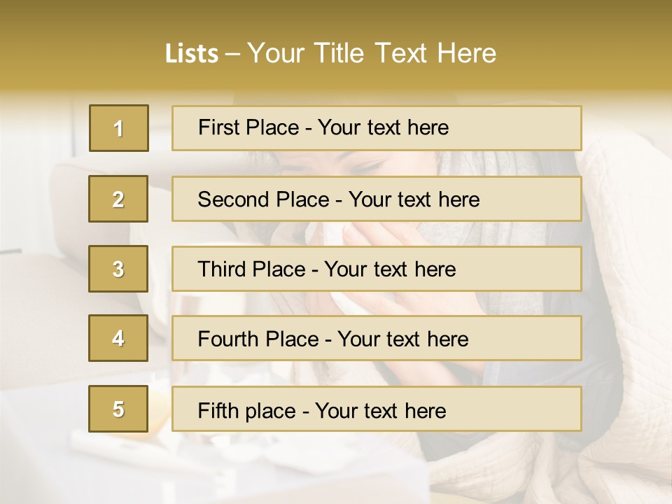 Home Lying Health PowerPoint Template