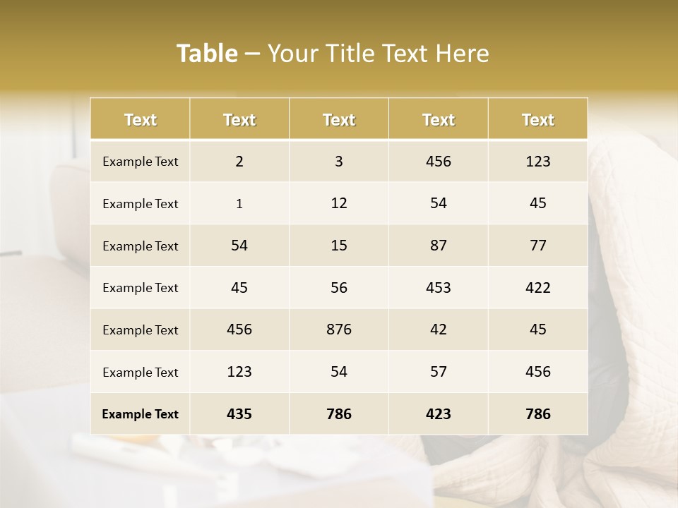 Home Lying Health PowerPoint Template