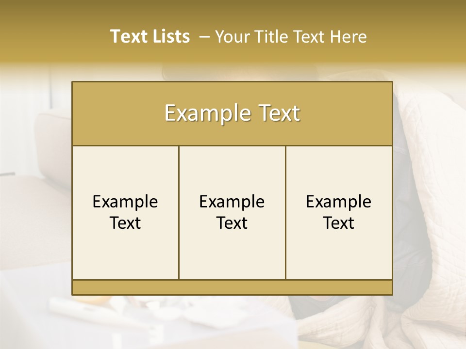 Home Lying Health PowerPoint Template