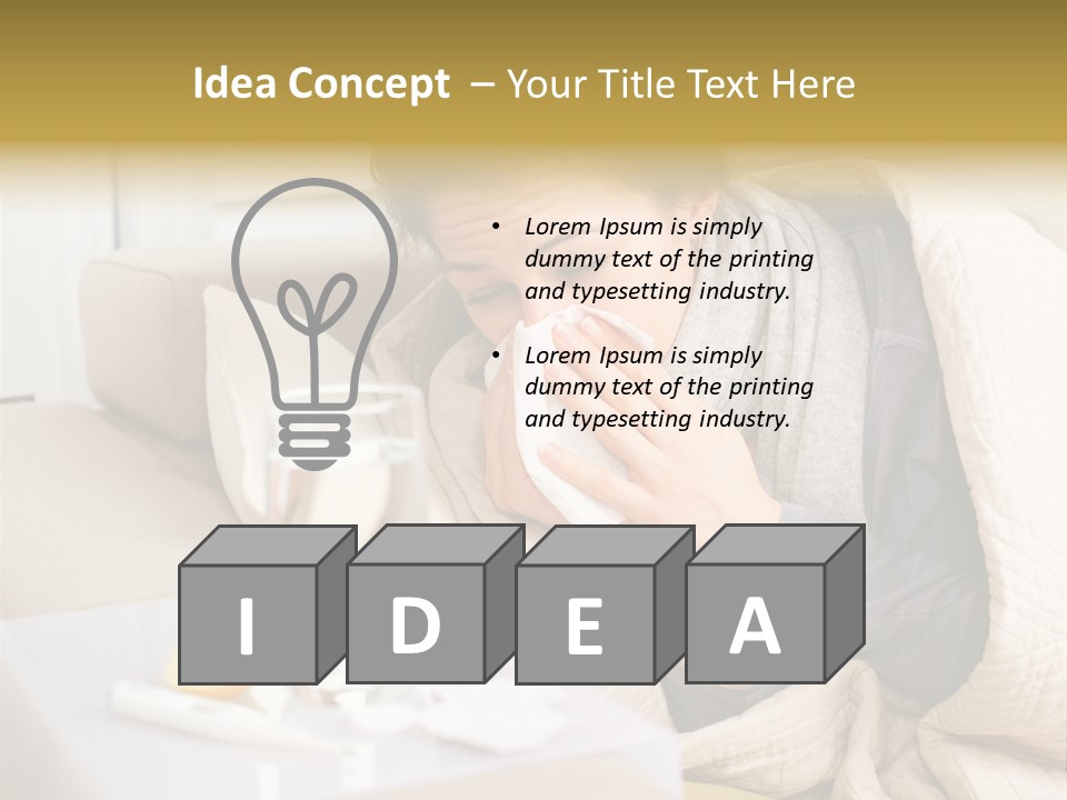 Home Lying Health PowerPoint Template