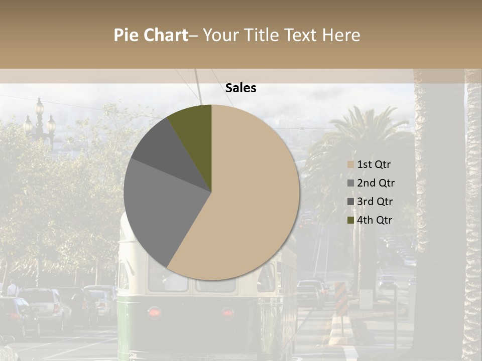 City Tram Passenger PowerPoint Template