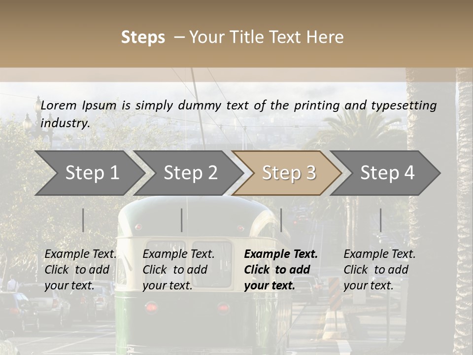 City Tram Passenger PowerPoint Template