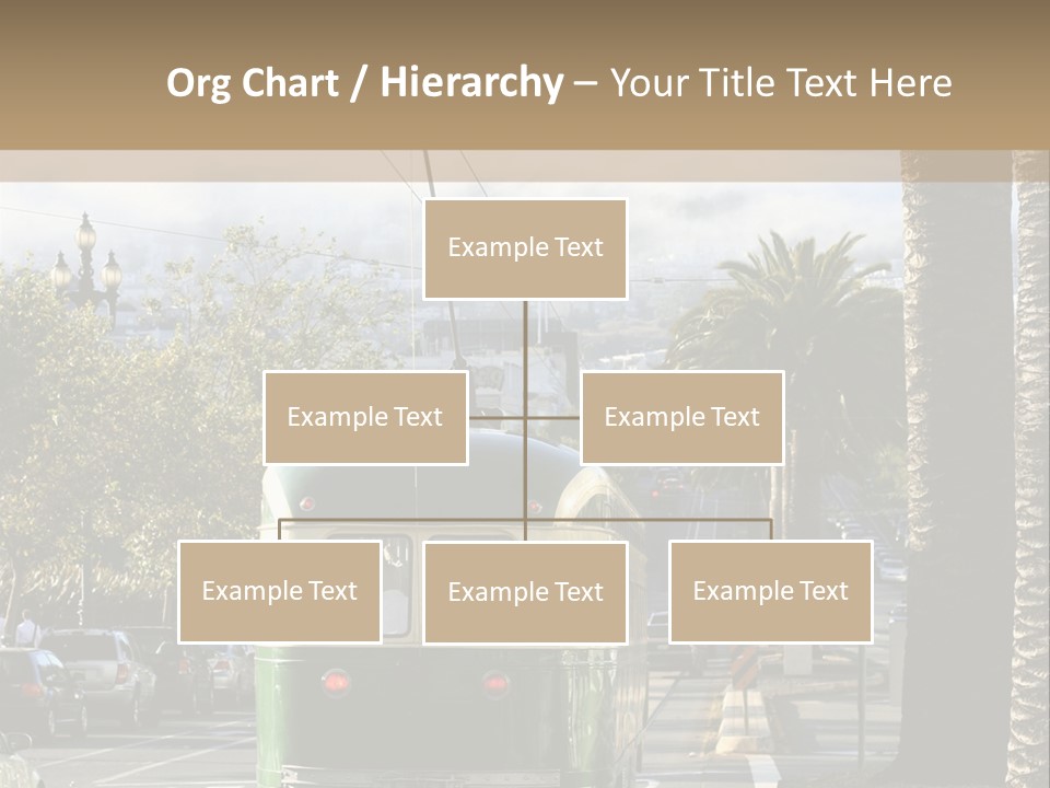 City Tram Passenger PowerPoint Template