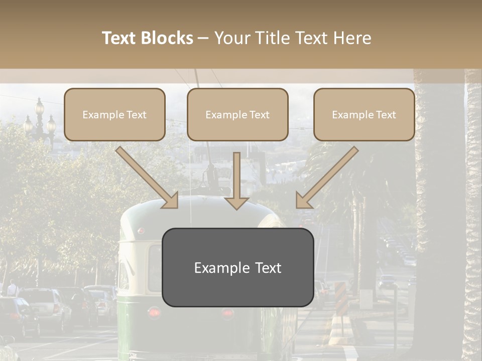 City Tram Passenger PowerPoint Template