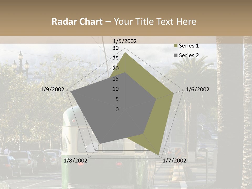 City Tram Passenger PowerPoint Template