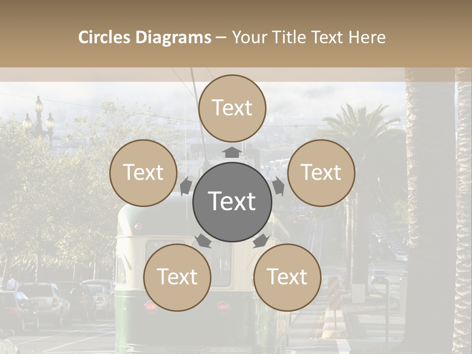 City Tram Passenger PowerPoint Template