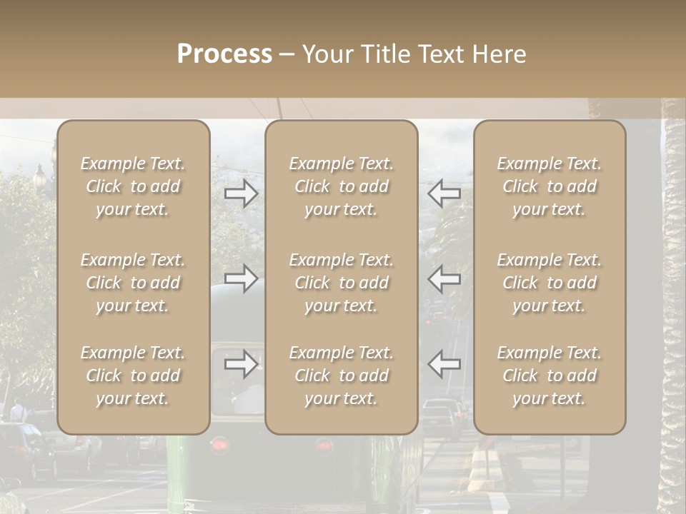 City Tram Passenger PowerPoint Template