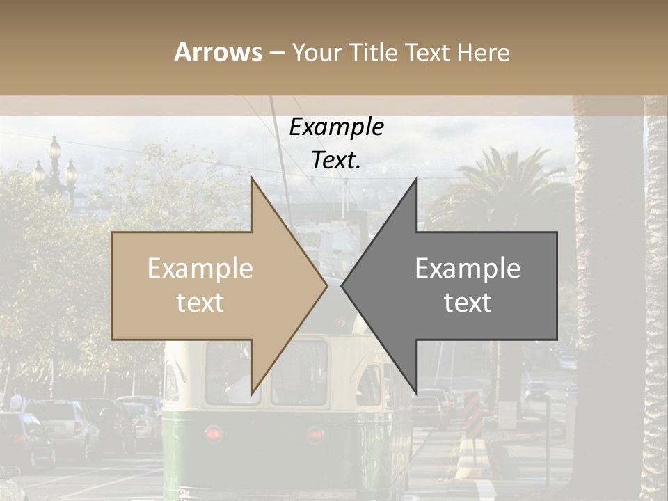 City Tram Passenger PowerPoint Template