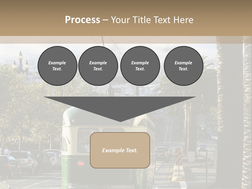 City Tram Passenger PowerPoint Template
