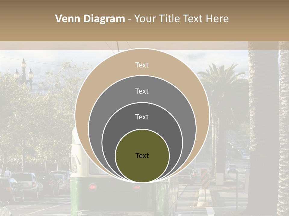 City Tram Passenger PowerPoint Template
