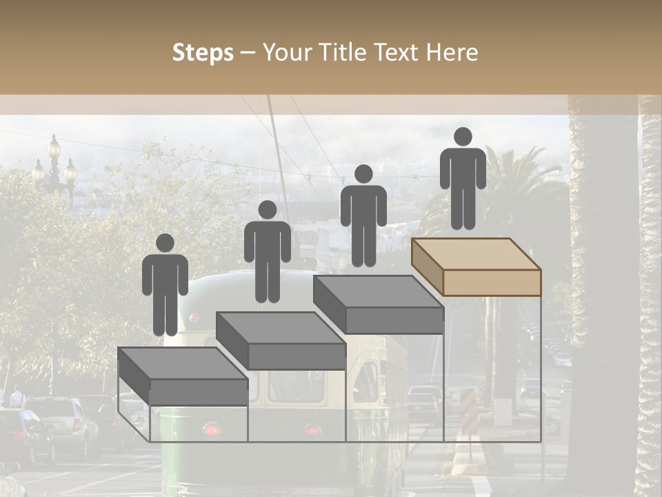 City Tram Passenger PowerPoint Template