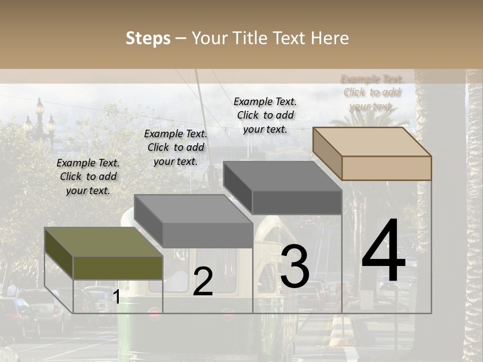 City Tram Passenger PowerPoint Template