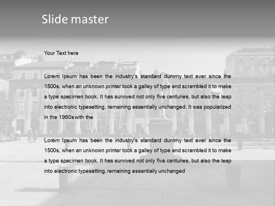 Europe Monument Italia PowerPoint Template