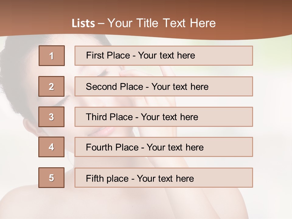 Girl Beautiful Model PowerPoint Template