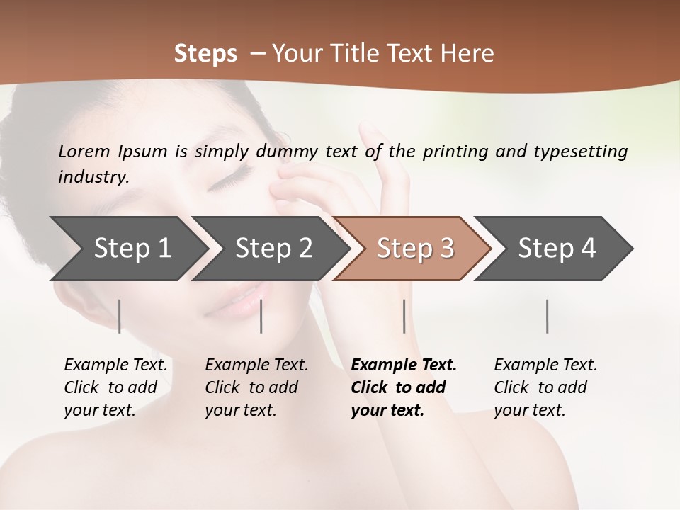 Girl Beautiful Model PowerPoint Template