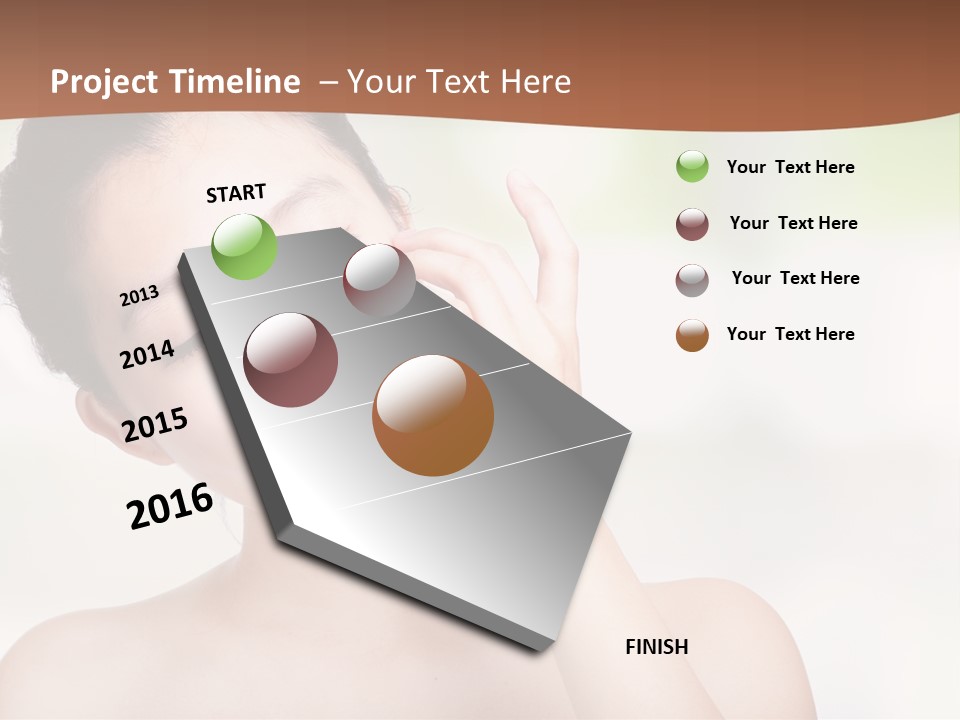 Girl Beautiful Model PowerPoint Template