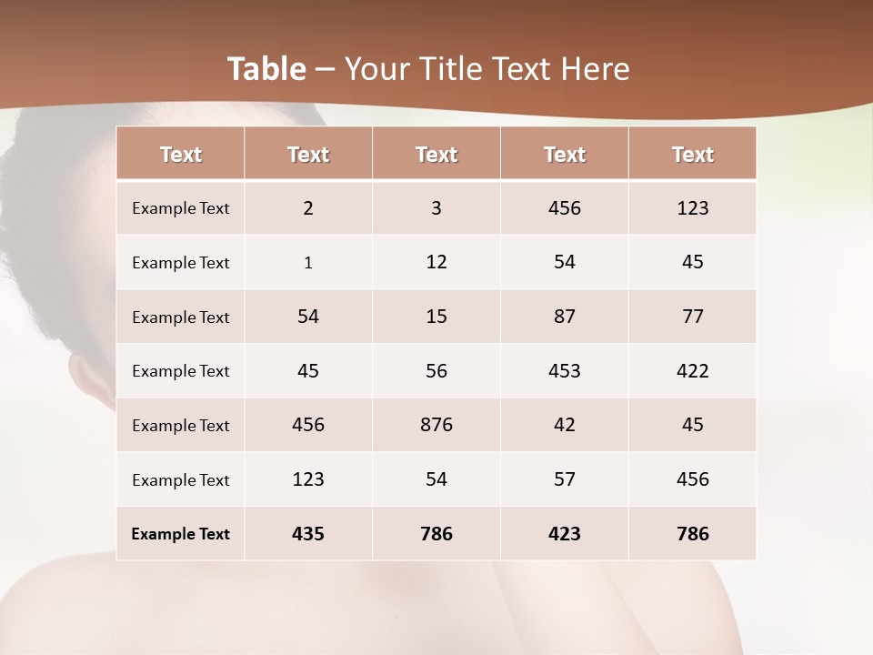 Girl Beautiful Model PowerPoint Template