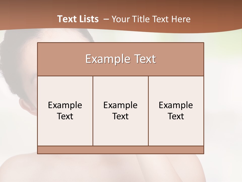 Girl Beautiful Model PowerPoint Template