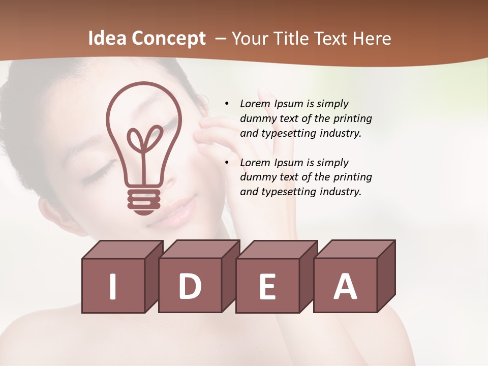 Girl Beautiful Model PowerPoint Template