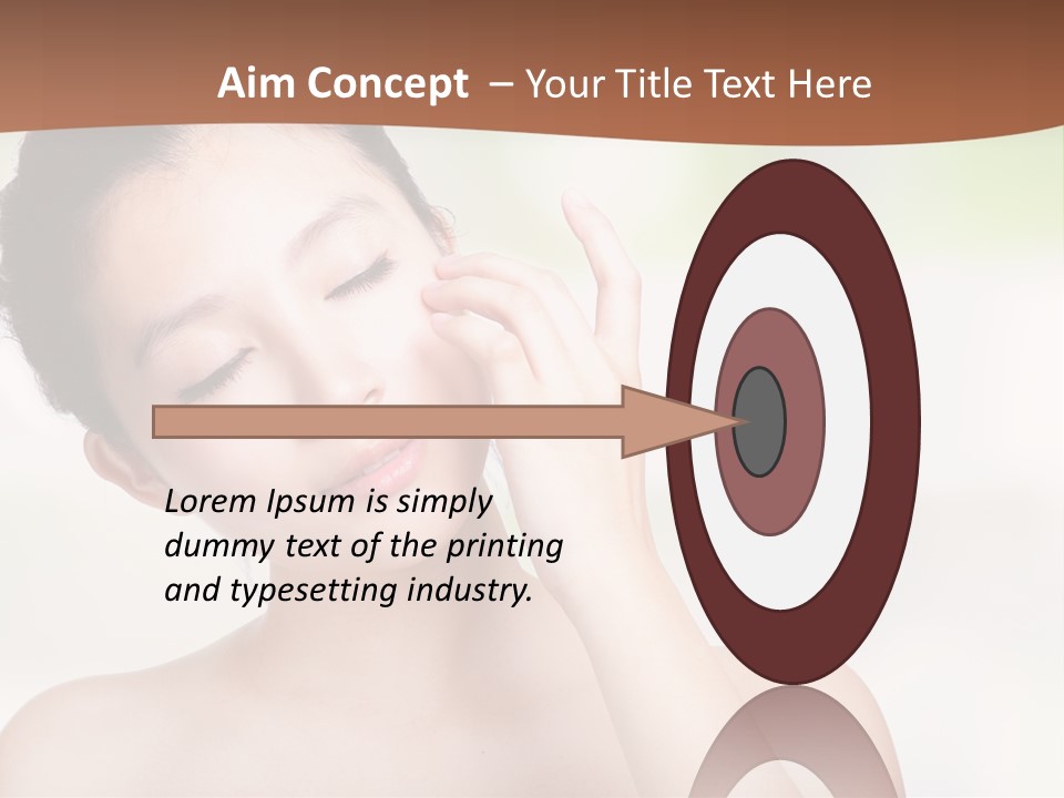 Girl Beautiful Model PowerPoint Template