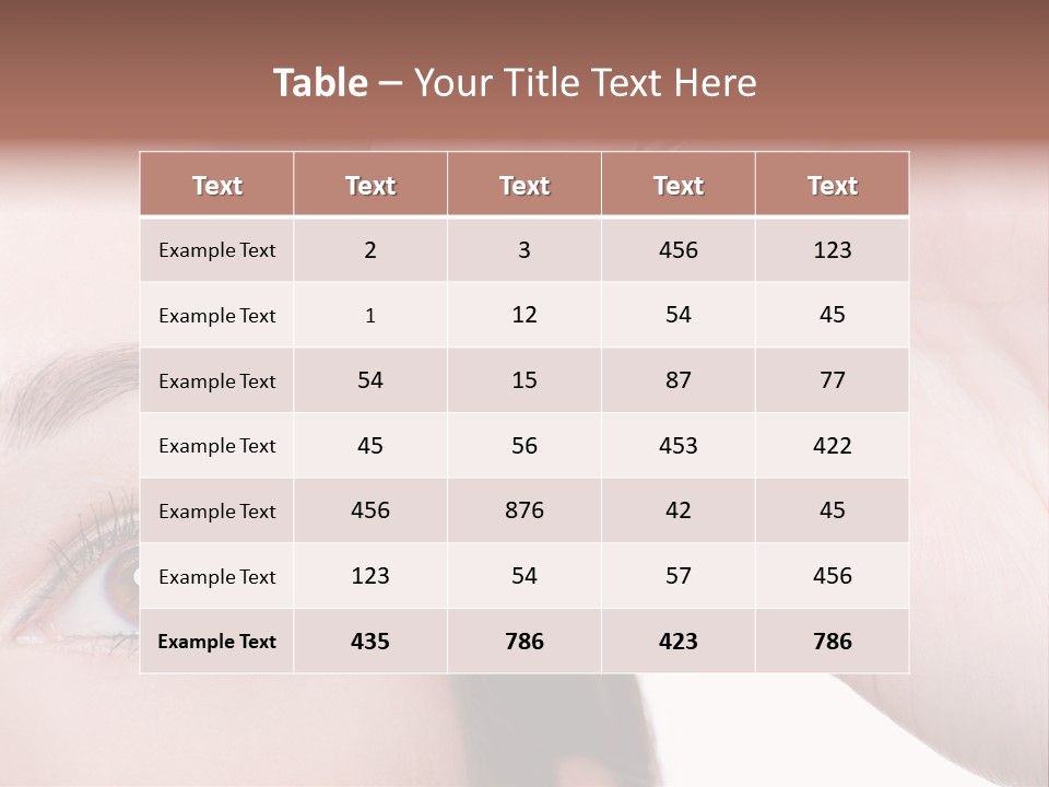 Isolated Eyebrow Tweezers Only Young Women PowerPoint Template