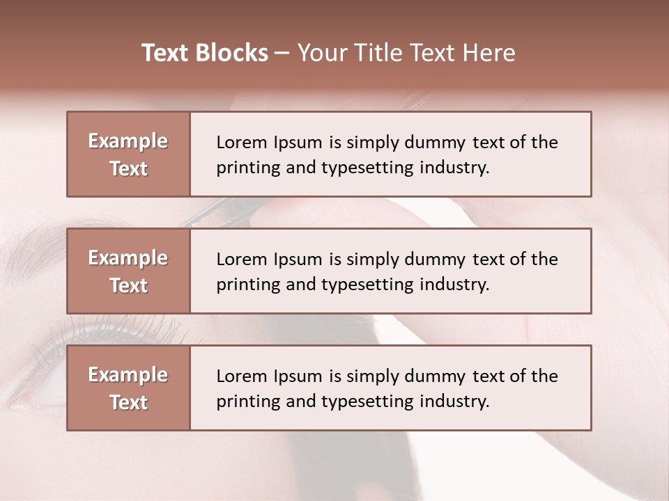 Isolated Eyebrow Tweezers Only Young Women PowerPoint Template