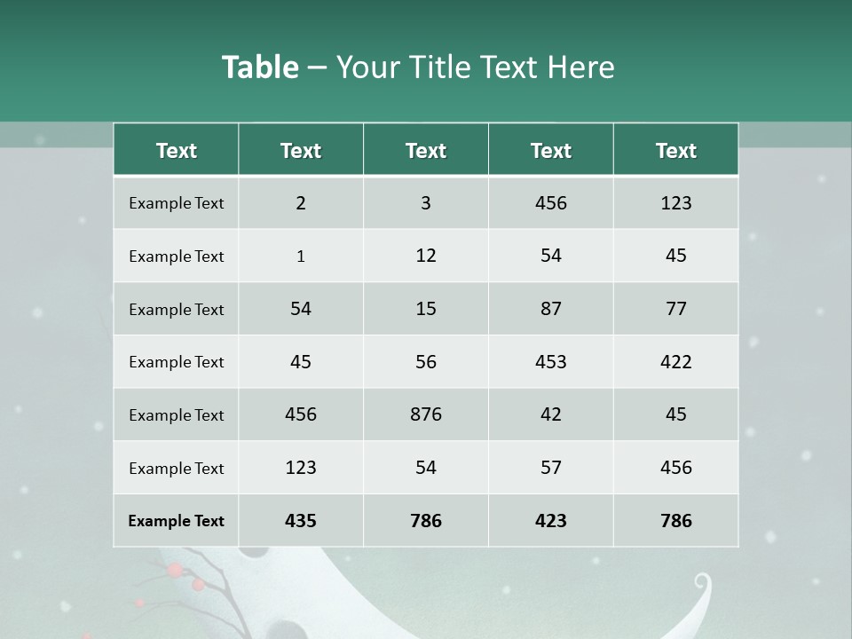 Winter Environment Holiday PowerPoint Template