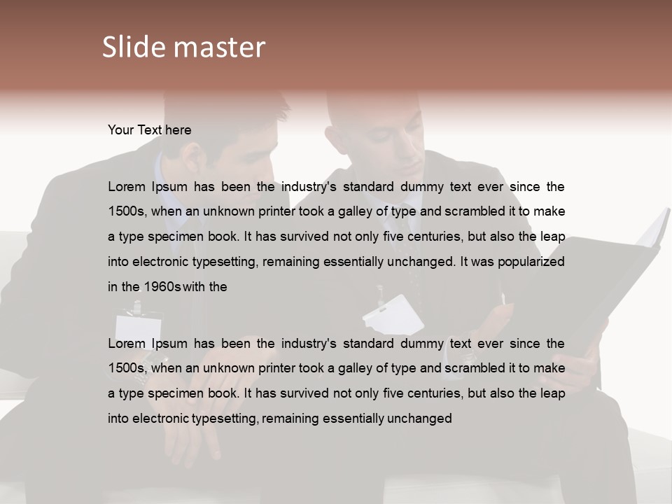 Coworker Suit Business PowerPoint Template