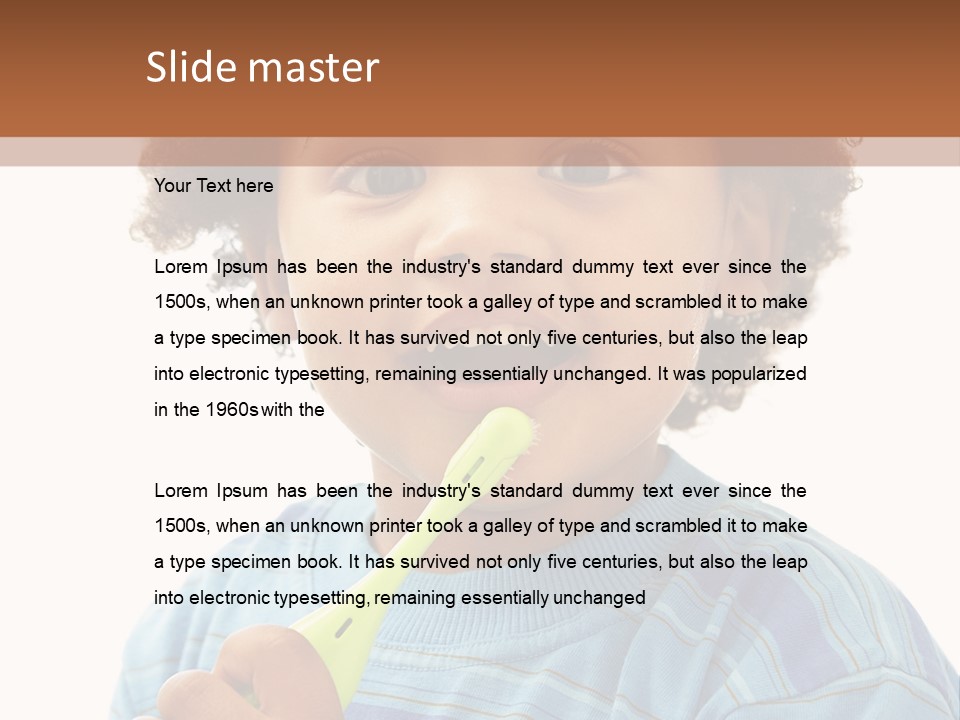 Happy Daughter Expression PowerPoint Template