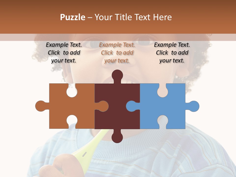 Happy Daughter Expression PowerPoint Template