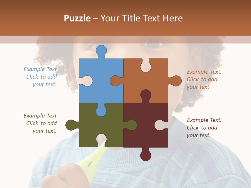 Happy Daughter Expression PowerPoint Template