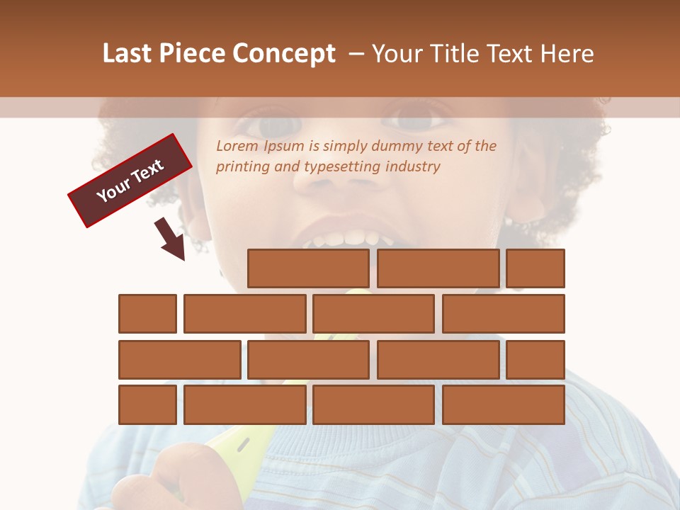 Happy Daughter Expression PowerPoint Template