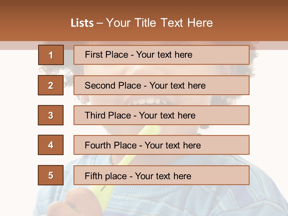 Happy Daughter Expression PowerPoint Template