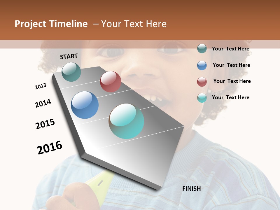 Happy Daughter Expression PowerPoint Template