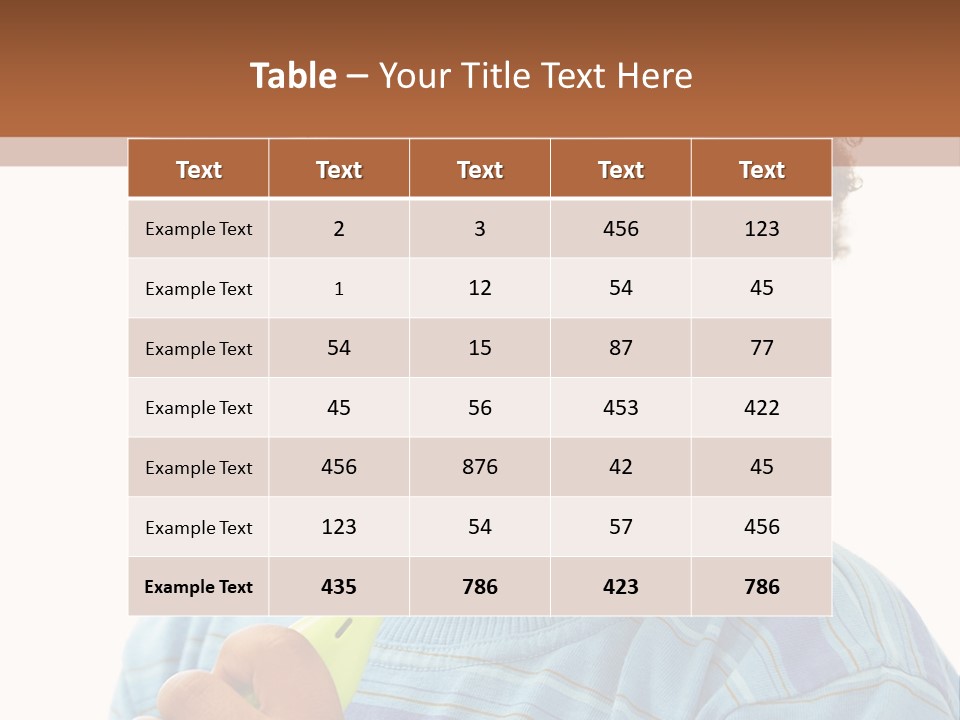 Happy Daughter Expression PowerPoint Template