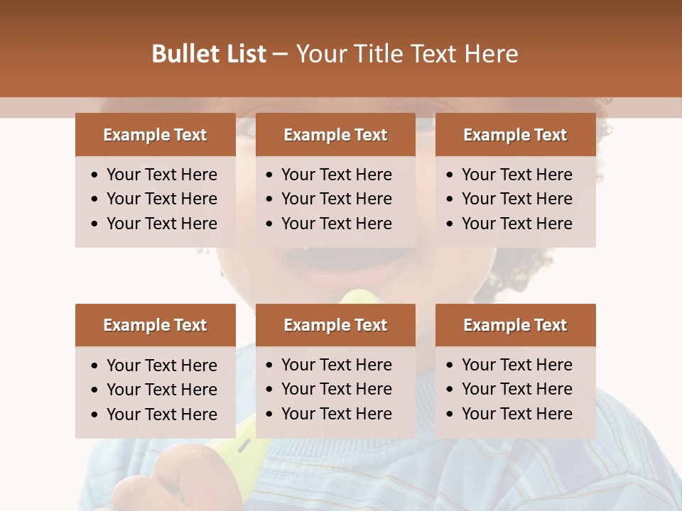 Happy Daughter Expression PowerPoint Template