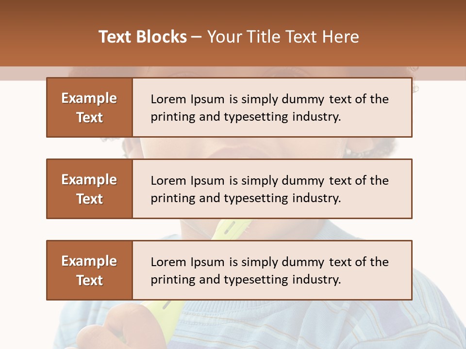 Happy Daughter Expression PowerPoint Template