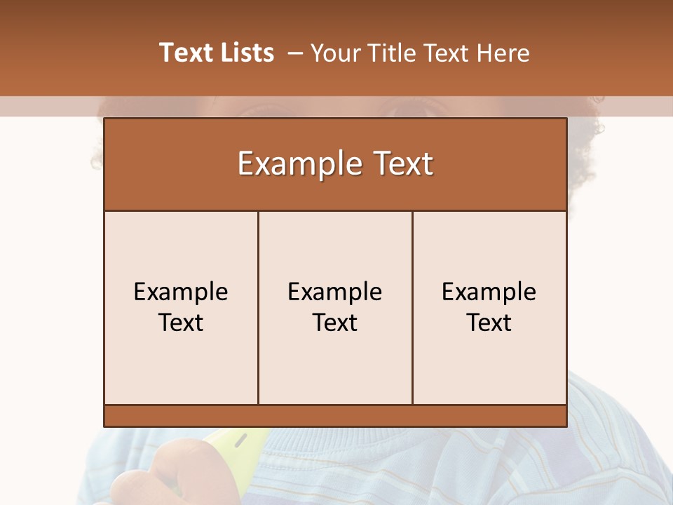 Happy Daughter Expression PowerPoint Template