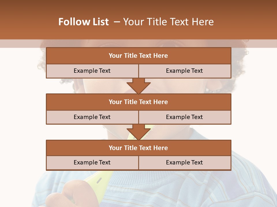 Happy Daughter Expression PowerPoint Template