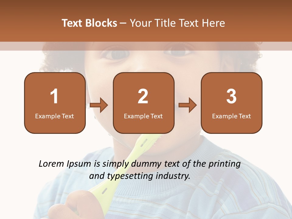 Happy Daughter Expression PowerPoint Template