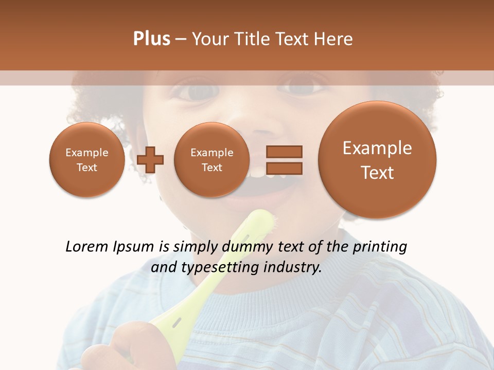 Happy Daughter Expression PowerPoint Template