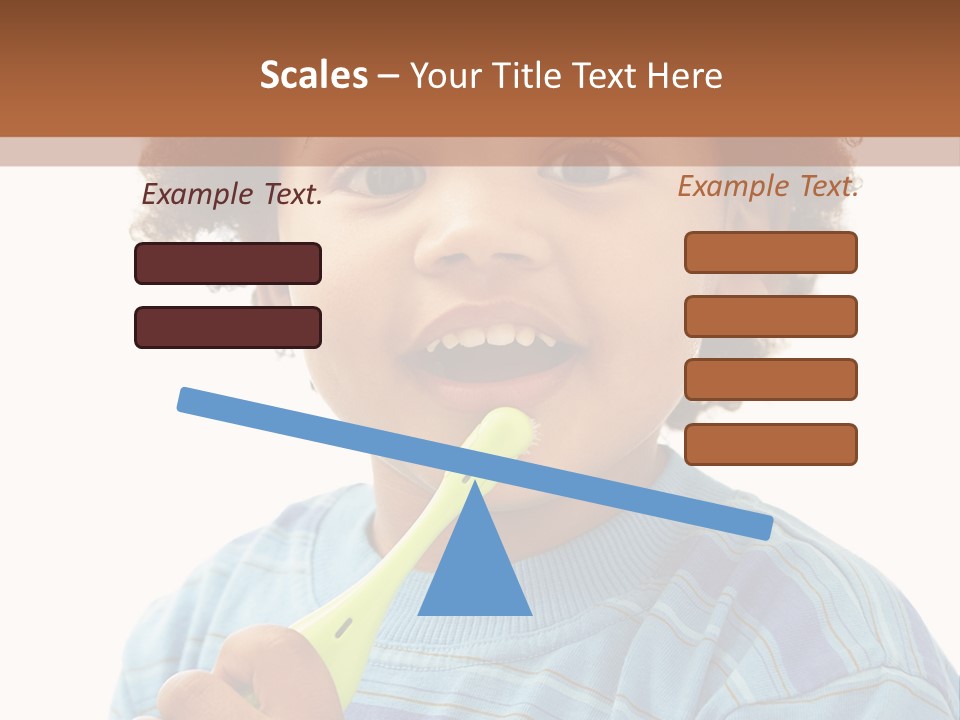 Happy Daughter Expression PowerPoint Template