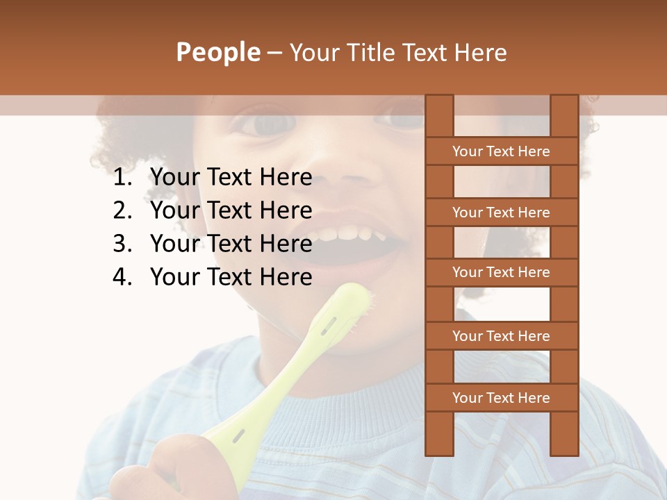 Happy Daughter Expression PowerPoint Template